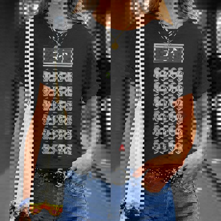 エレベーターボタン ファニーエレベーター Tシャツ 彼女への贈り物