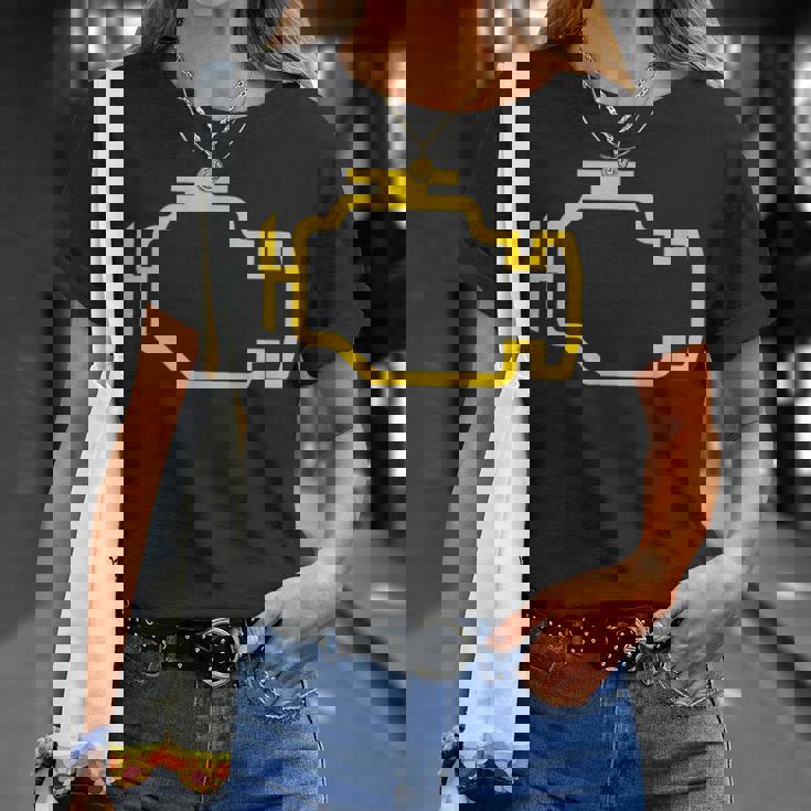 エンジンライトをチェック Tシャツ 彼女への贈り物
