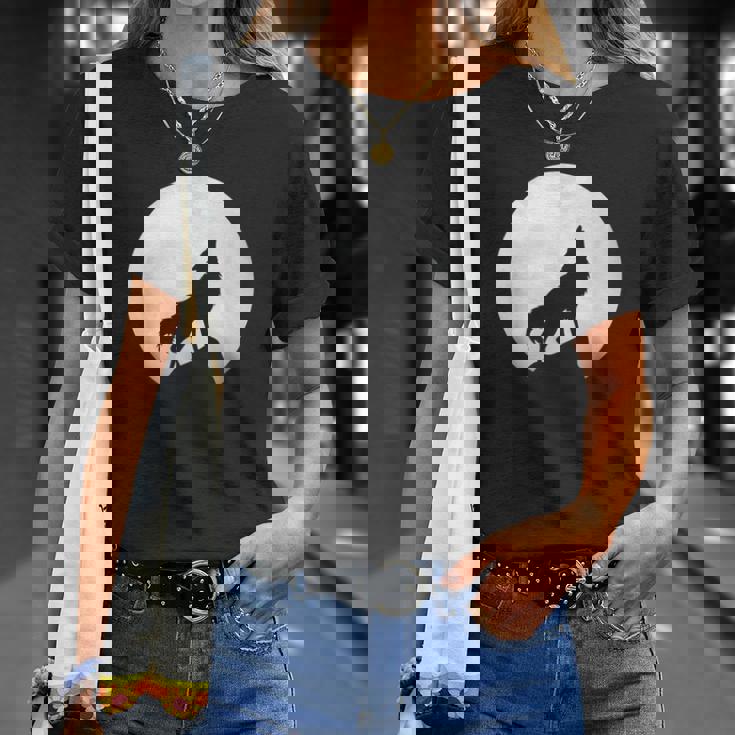 オオカミの遠吠え ライトローンウルフ Tシャツ 彼女への贈り物