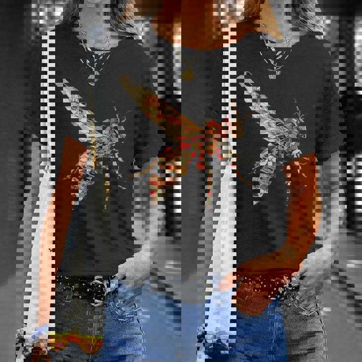 オオスズメバチ ニホンサクラスズメバチ Tシャツ 彼女への贈り物