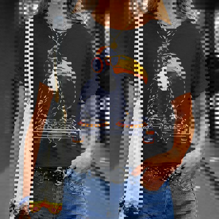 オオハシ Dj ターンテーブル Dj オオハシ テクノ ビートメーカー ハウスミュージック Tシャツ 彼女への贈り物