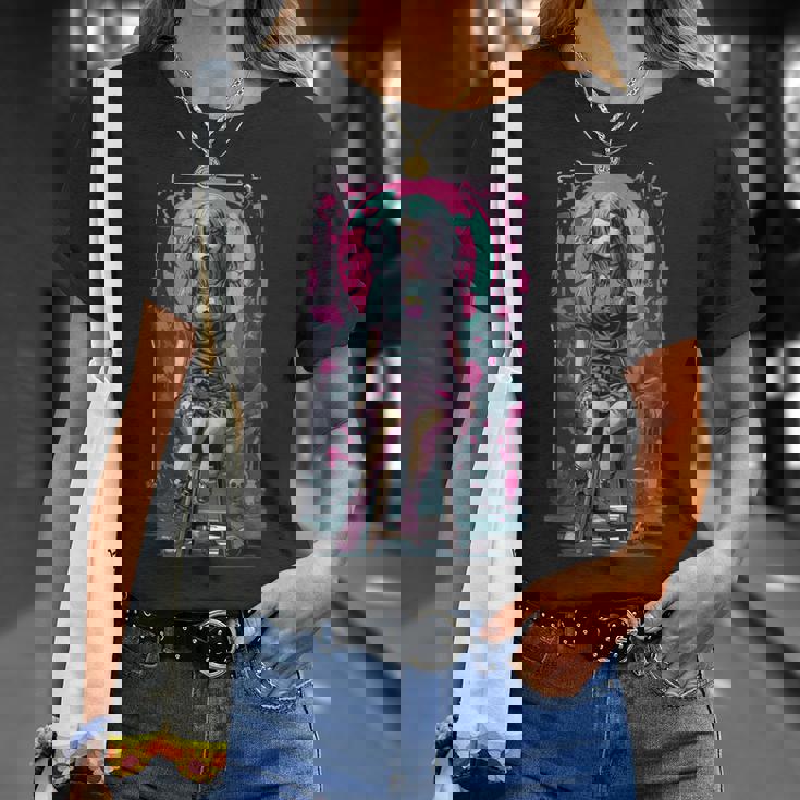 オカルト ゴシック E-Girl ゴスガール 美的 アニメ デザイン Tシャツ 彼女への贈り物