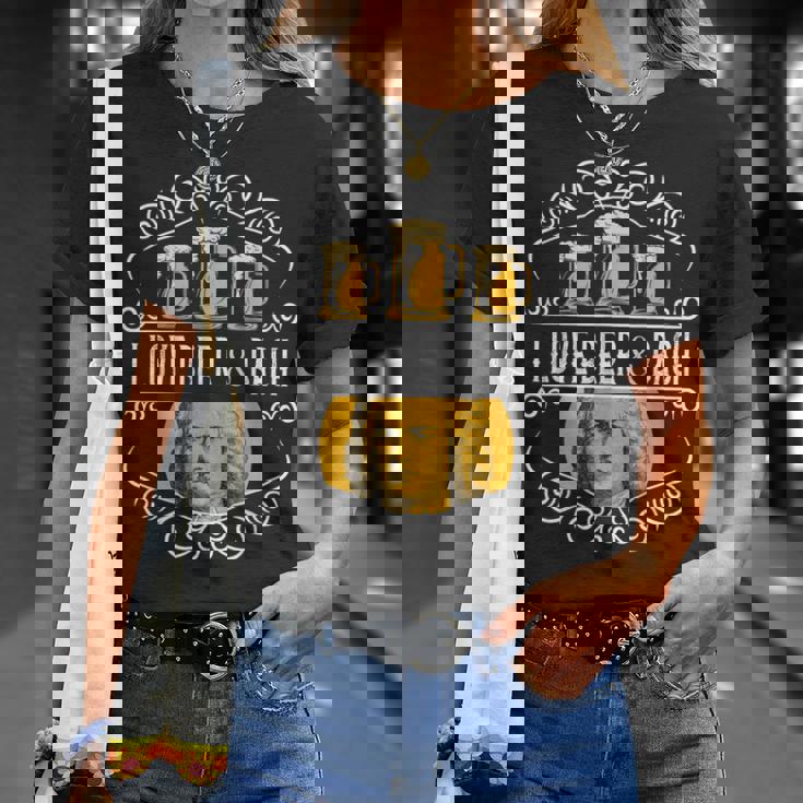 オクトーバーフェスト I Love Beer Bier & German クラシックミュージック Tシャツ 彼女への贈り物