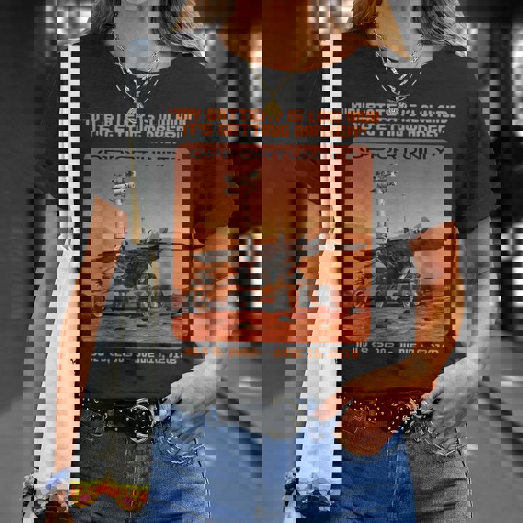 オポチュニティ 火星探査機 最後の言葉 Tシャツ 彼女への贈り物