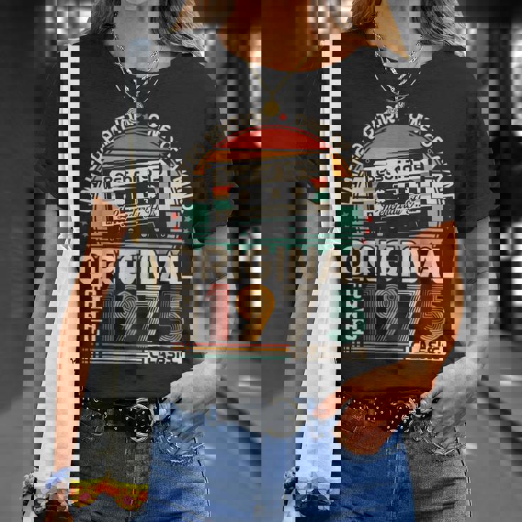 オリジナル1975 50周年記念ギフト 男女兼用 Tシャツ 彼女への贈り物
