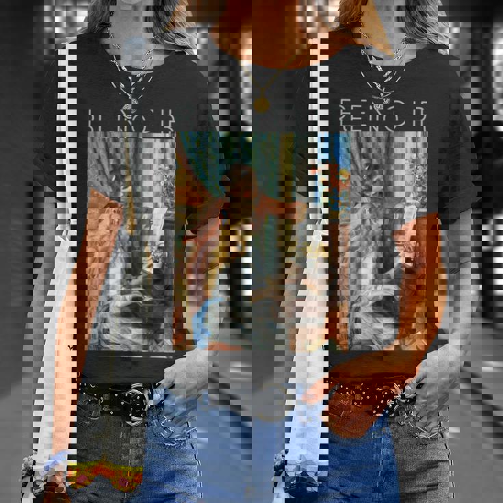 オーギュスト・ルノワール-ピアノに向かう二人の少女-ミュージシャン Tシャツ 彼女への贈り物