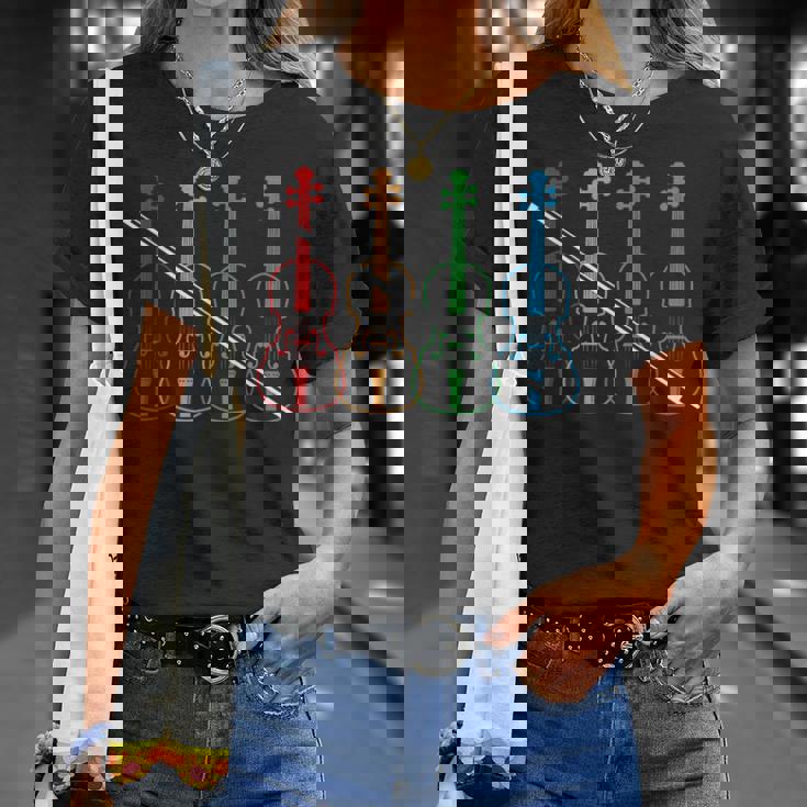 オーケストラ ヴァイオリン 奏者 音楽 ヴィンテージ 楽器 バイオリン Tシャツ 彼女への贈り物