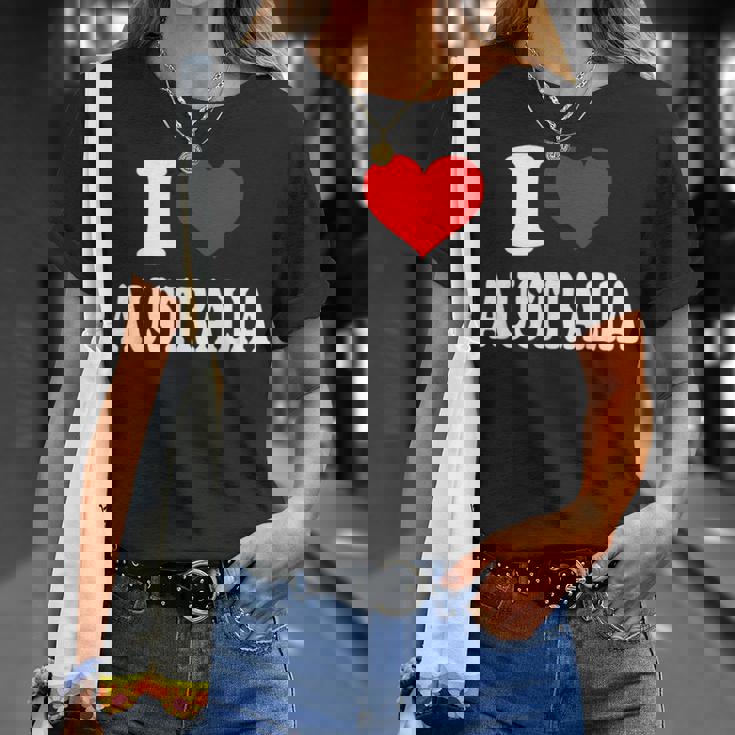 オーストラリア アイ・ハート・オーストラリア アイ・ラブ・オーストラリア Tシャツ 彼女への贈り物