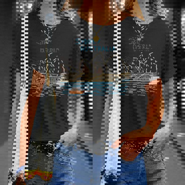 オーストラリアシドニーシティお土産ギフト 男性 女性 Tシャツ 彼女への贈り物