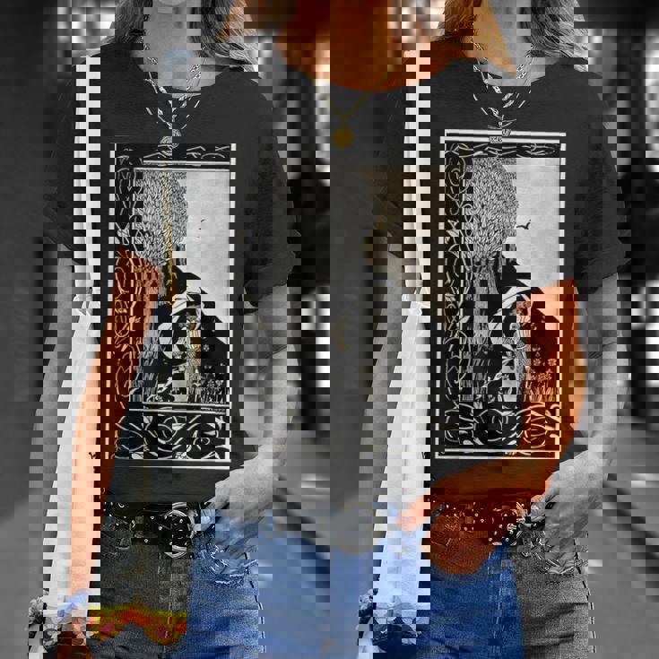 オーブリー・ビアズリー作「女に似た悪魔」1893 Tシャツ 彼女への贈り物