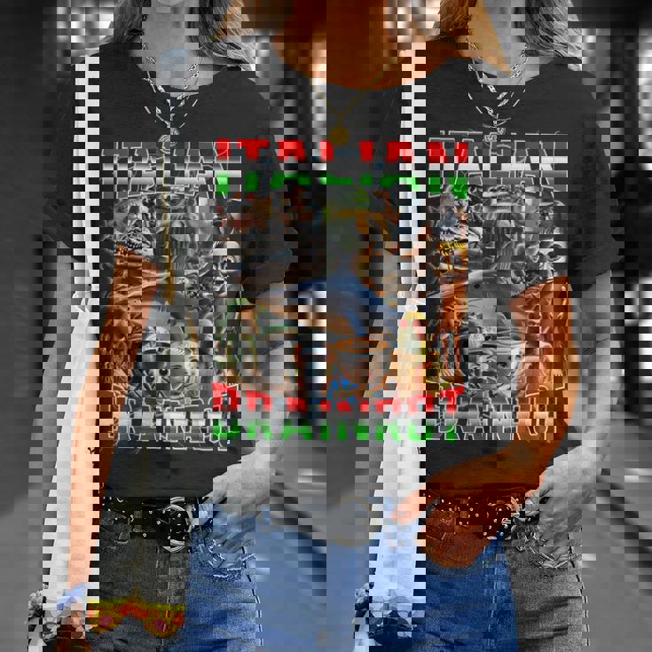 オールイタリアンブレインローミーム-イタリアンブレインロット Tシャツ 彼女への贈り物