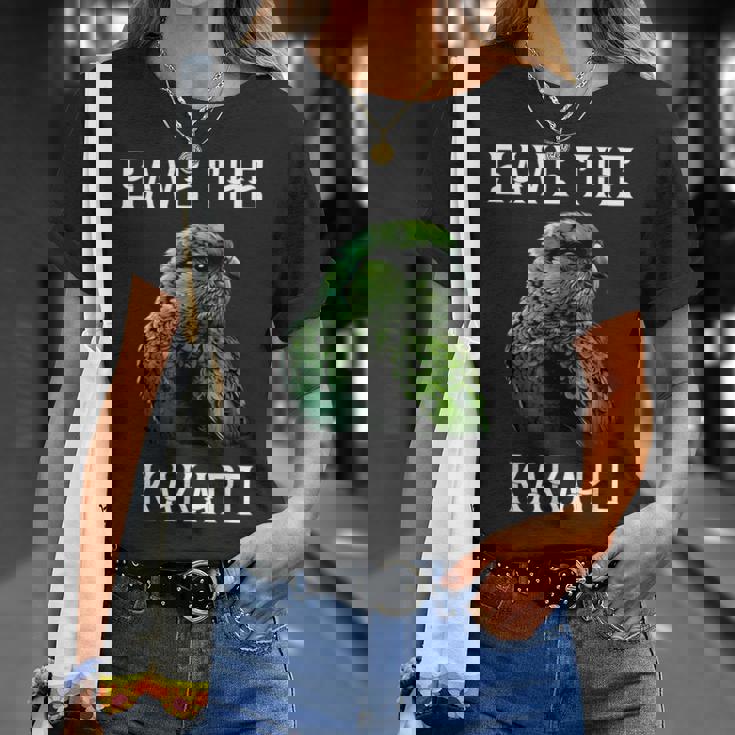 カカポ オウム ニュージーランド カカポ 鳥ave The Kakapo Tシャツ 彼女への贈り物