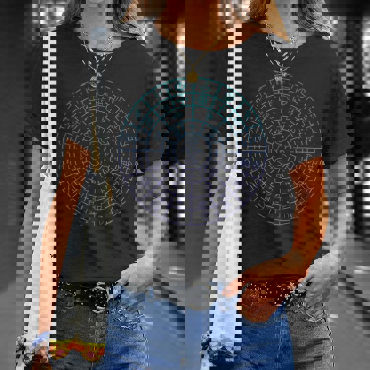 カタカムナ フトマニ図 神代文字 Tシャツ 彼女への贈り物