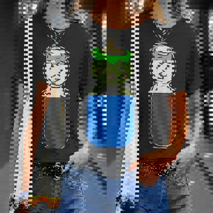 カッパ くん『いん・ざ・ぽけっと』河童【どうぶつフレンズ】きゅうり 妖怪 ゆるくて かわいい イラスト Tシャツ 彼女への贈り物