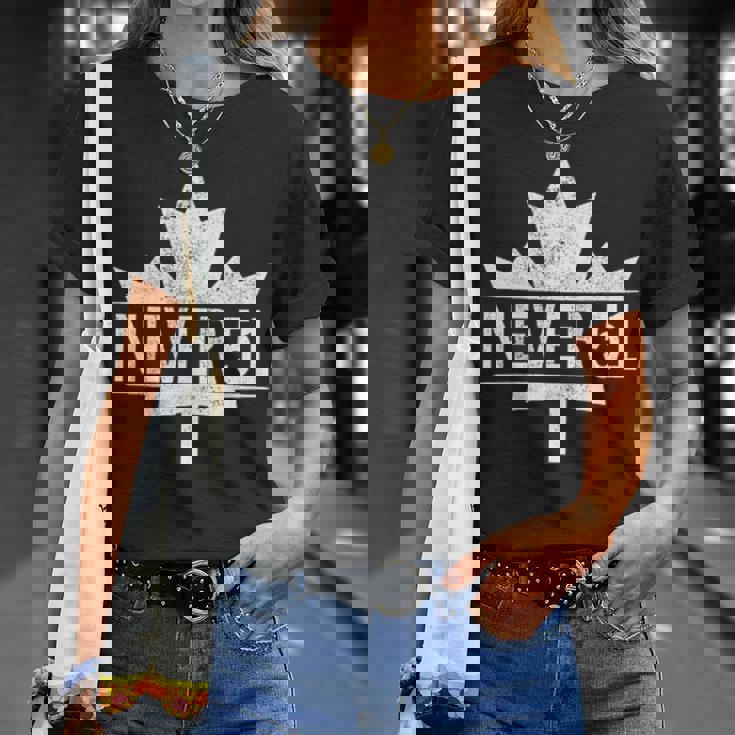 カナダ Never 51 Never 51Sttate カナダ カナダ 国旗 Tシャツ 彼女への贈り物