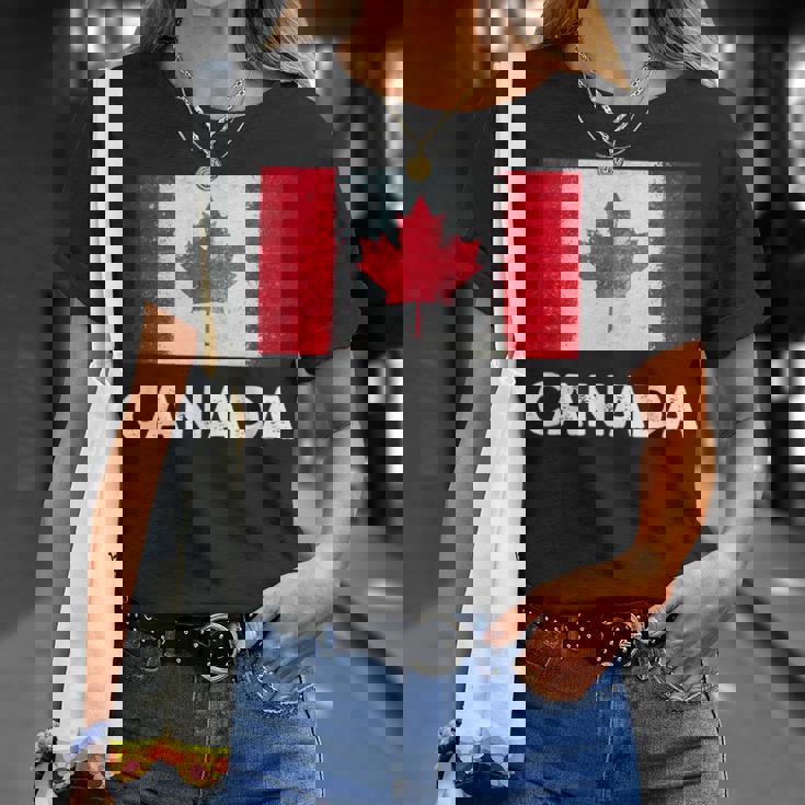 カナダ国旗ジャージ、カナダ。 Tシャツ 彼女への贈り物