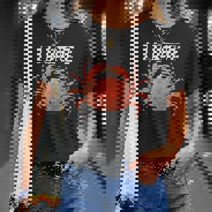 カニが大好き 美味しいカニ Tシャツ 彼女への贈り物