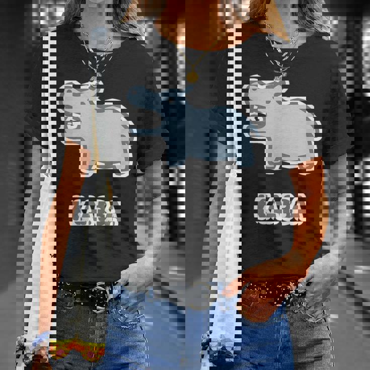 カバ くん Kaba【どうぶつフレンズ】動物園 ゆるくてかわいい キャラクター イラスト Tシャツ 彼女への贈り物