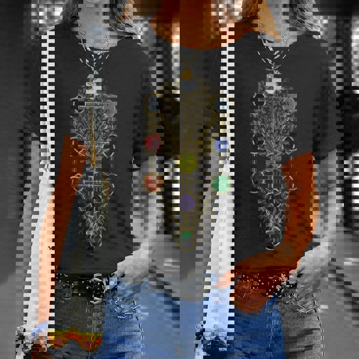カバラ 生命の樹 Etz Hayim Tシャツ 彼女への贈り物