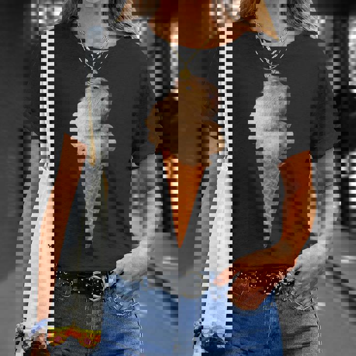 カピバラ アイスクリーム コーン おもしろ かわいい Tシャツ 彼女への贈り物