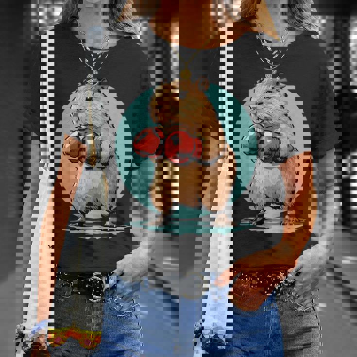 カピバラボクシングチャンピオン 千と千尋の神隠し Tシャツ 彼女への贈り物