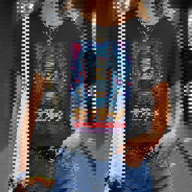 カプチーノ アサシーノ イタリアン ブレイン ミーム 日本語 Tシャツ 彼女への贈り物