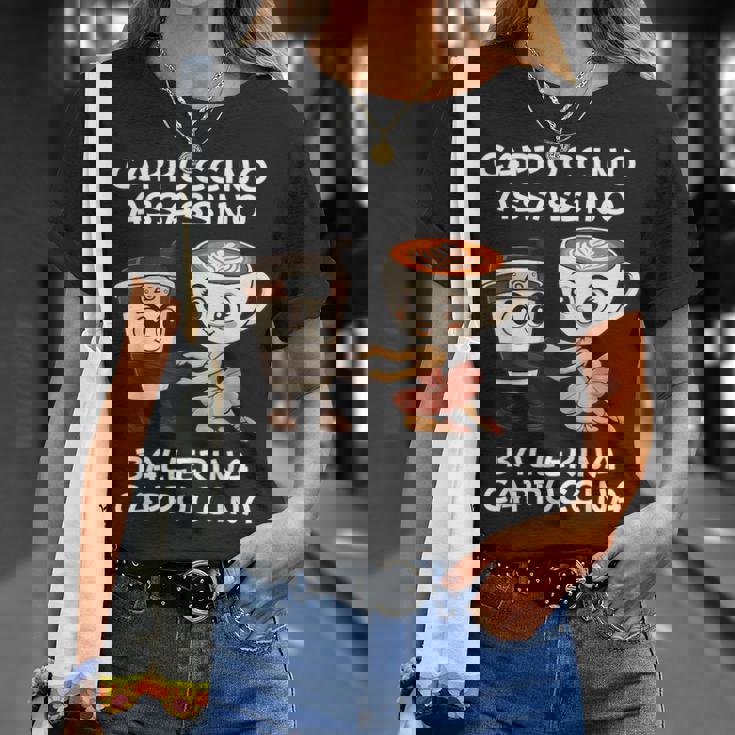 カプチーノ アサシーノ バレリーナ イタリアン ブレイン ミーム キッズ Tシャツ 彼女への贈り物