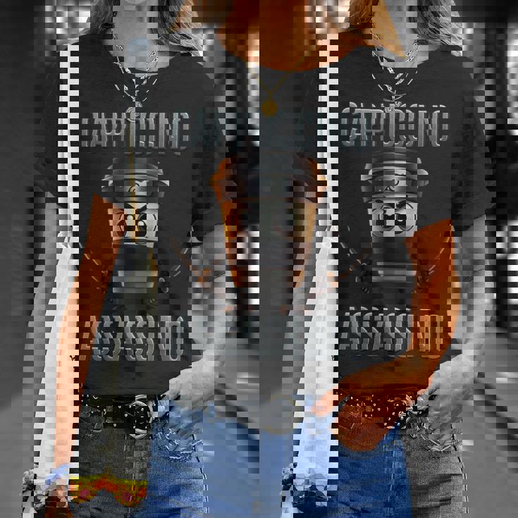 カプチーノ アサシーノ ブレイン レッド Tシャツ 彼女への贈り物