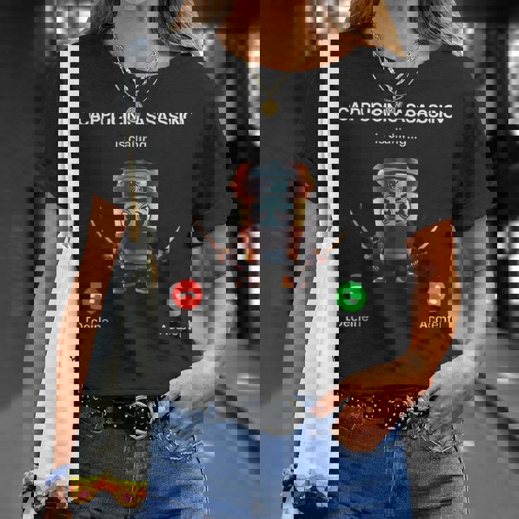 カプチーノ アサシーノ 呼び出し ブレイン イタリア ブレイン ミーム Tシャツ 彼女への贈り物