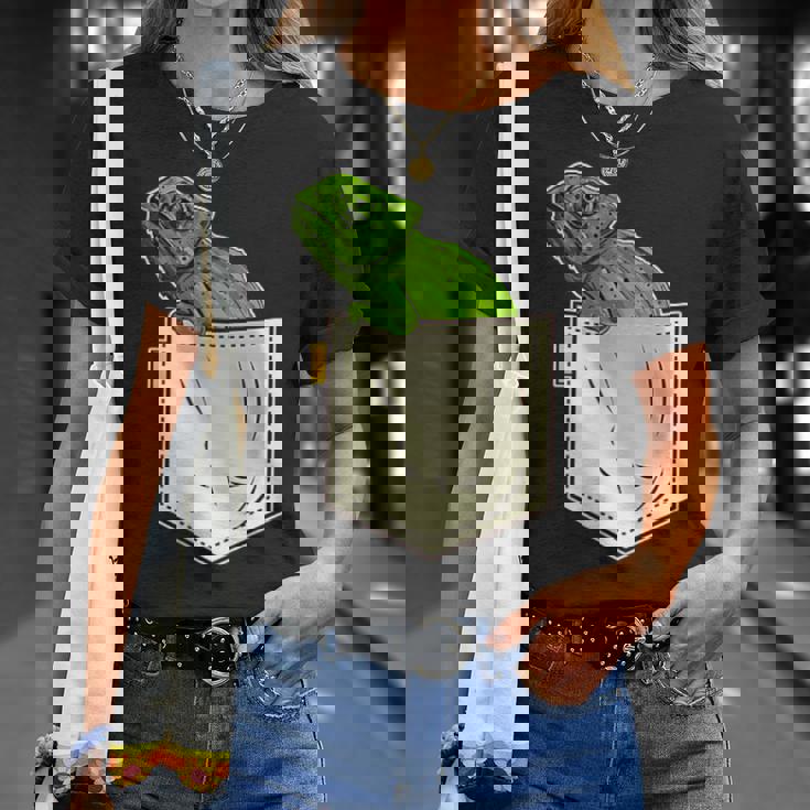 カメレオンポケットバッジ Tシャツ 彼女への贈り物