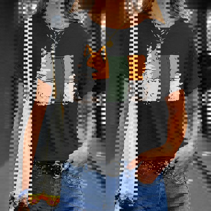 カワイイ かわいい 寿司 コーギー コーギー好き Tシャツ 彼女への贈り物