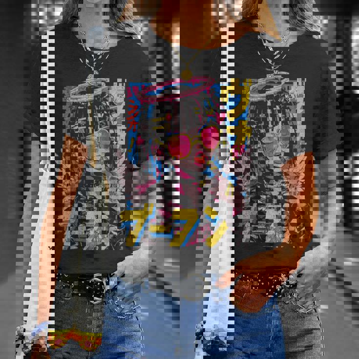 カワイイ ストリートウェア ヒップホップ Hip Hop サイバーパンク エンジェル テックウェア マンガ アニメ Tシャツ 彼女への贈り物