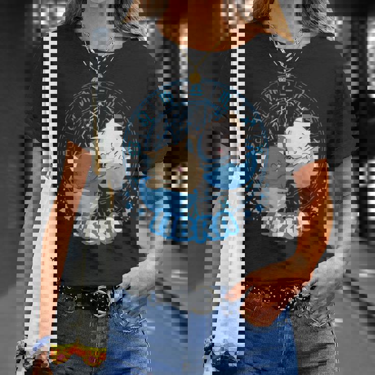 カワイイ猫占星術 星座天秤座 Tシャツ 彼女への贈り物