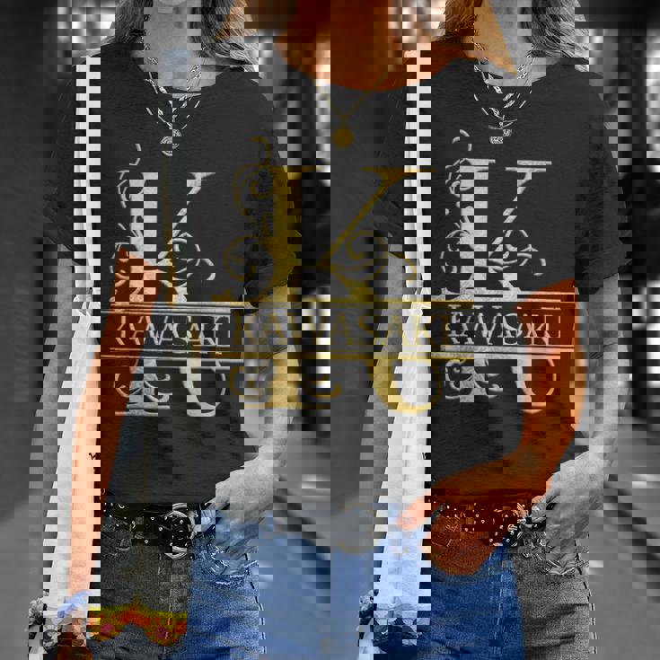 カワサキ 名前 Tシャツ 彼女への贈り物