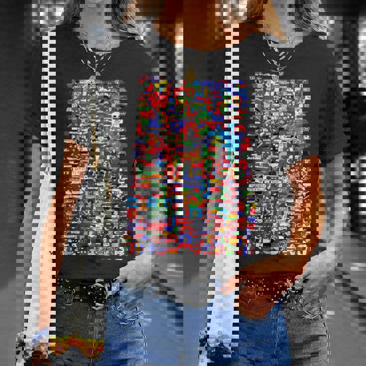 カントリーボール 世界の旗 Tシャツ 彼女への贈り物