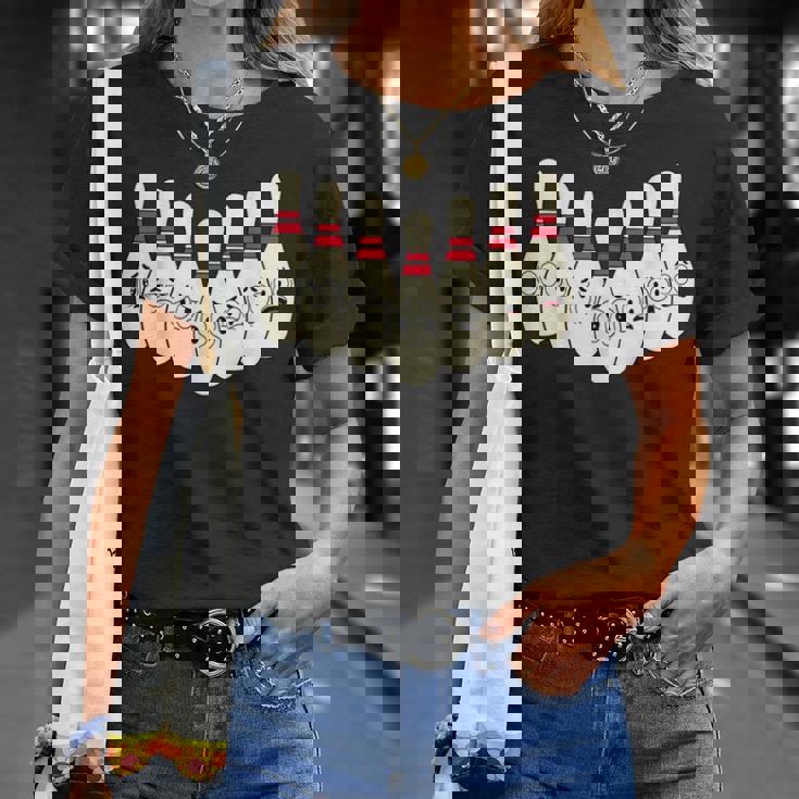 カートゥーン ボウリング 面白い 怖い ボウリング Tシャツ 彼女への贈り物