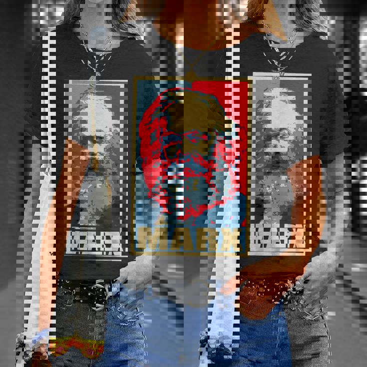 カール・マルクス プロパガンダ ポスター ポップアート Tシャツ 彼女への贈り物