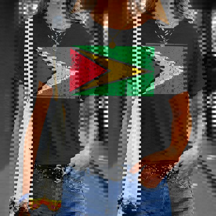 ガイアナ国旗グラフィック メンズ レディース キッズ Tシャツ 彼女への贈り物