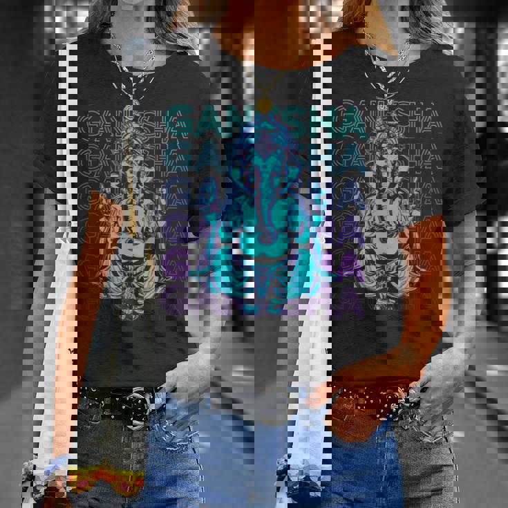 ガネーシャ 古代ヒンズー教神 ヒンズー教神話 Tシャツ 彼女への贈り物