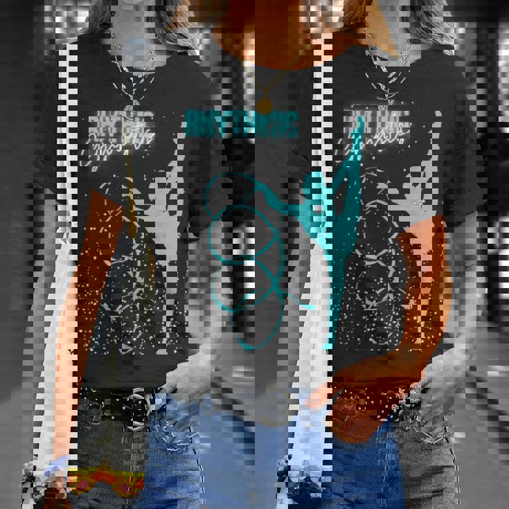 ガールズ 新体操 ティール Tシャツ 彼女への贈り物