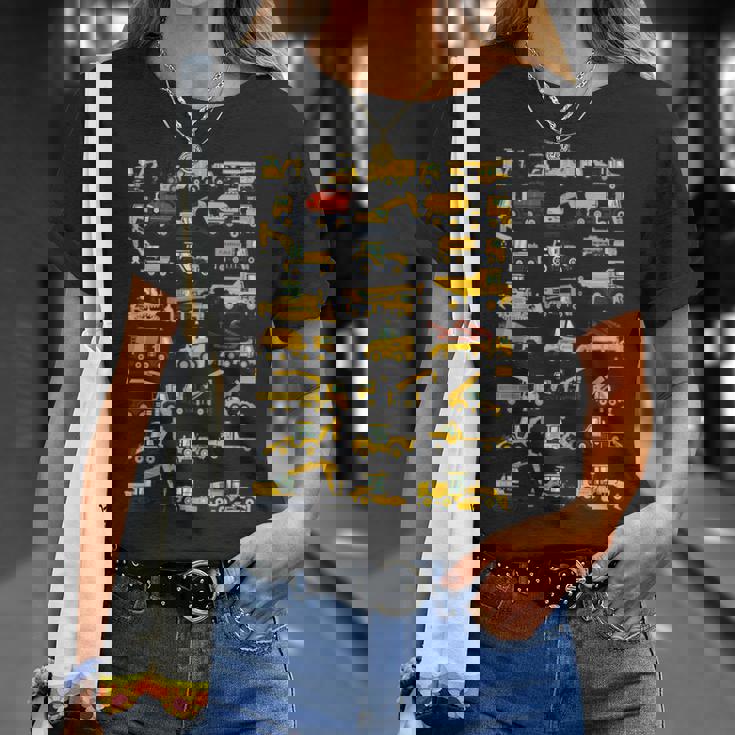 キッズ 建設車両 男の子 コンクリートミキサー クレーン Tシャツ 彼女への贈り物