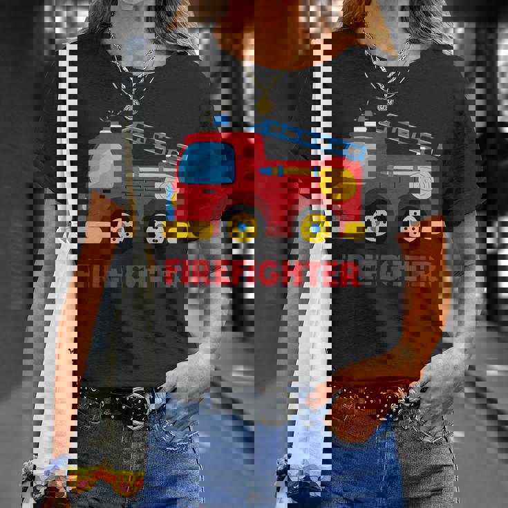 キッズ 消防車消防車 Tシャツ 彼女への贈り物