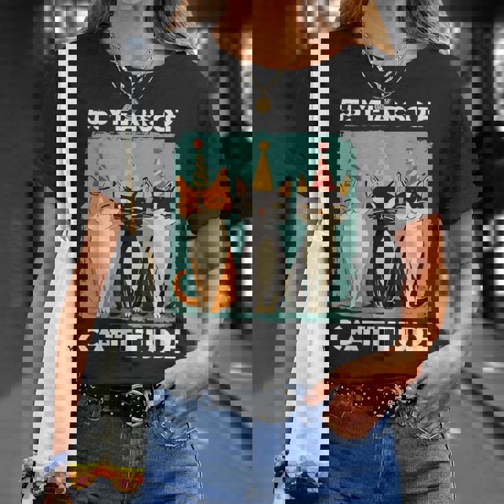 キャティチュード55歳 55歳の誕生日 猫好き 55歳 Tシャツ 彼女への贈り物