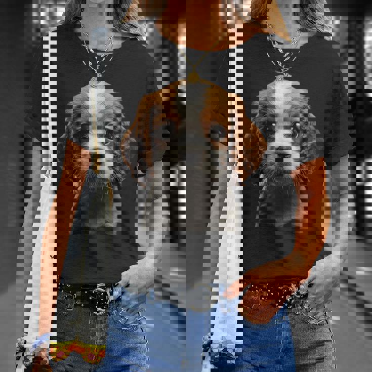 キャバリアキングチャールズスパニエル子犬 Tシャツ 彼女への贈り物