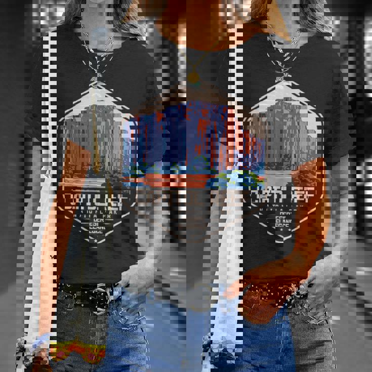 キャピトルリーフ国立公園 ユタ州のアメリカ国立公園 Tシャツ 彼女への贈り物