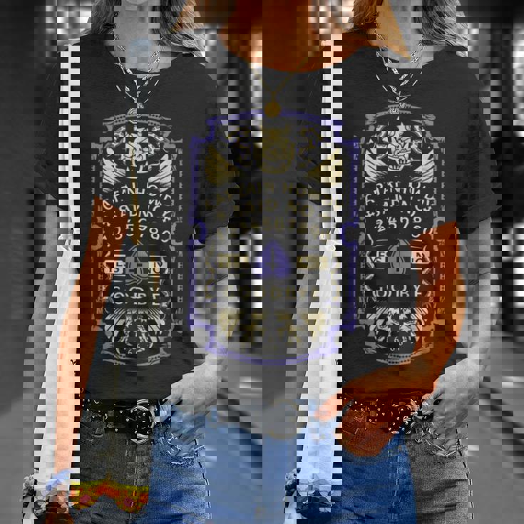 キャプテン・ハウディ エクソシスト スピートボード Pazuzu Occult Tシャツ 彼女への贈り物