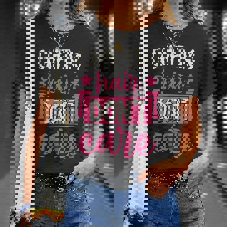 キャンピングヘア Don't Care Tシャツ 彼女への贈り物