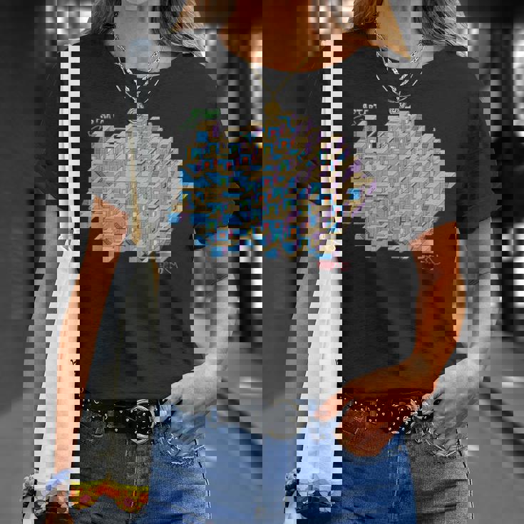 キューブ 迷路&迷路 Tシャツ 彼女への贈り物