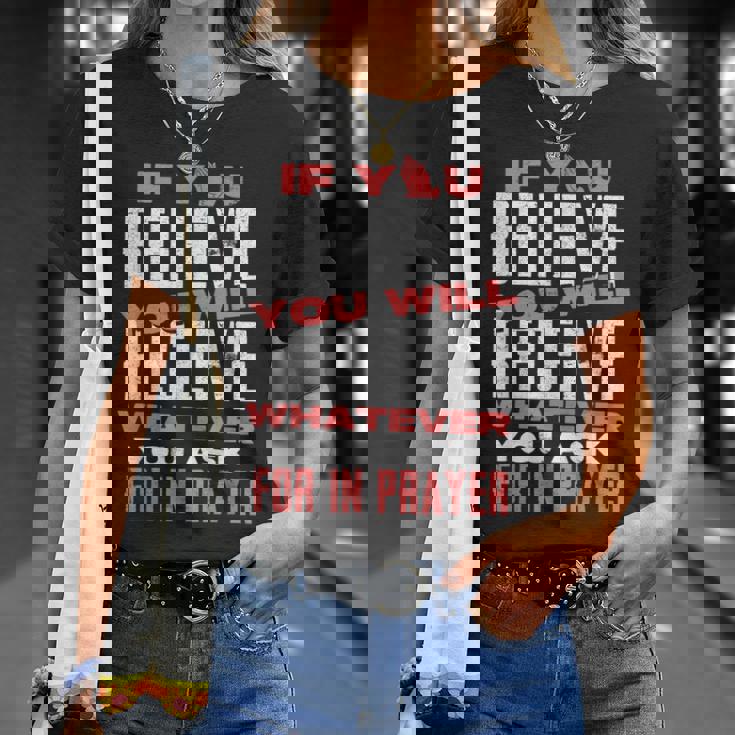 キリスト教信仰のモチベーションを高めると信じるなら Tシャツ 彼女への贈り物