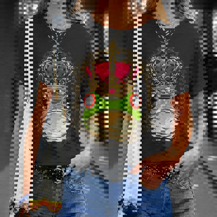 キングクイーン カエル ヒキガエル プリンセス 両生類 動物 カエル好き Tシャツ 彼女への贈り物